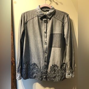 Desigual exotic silver shirt